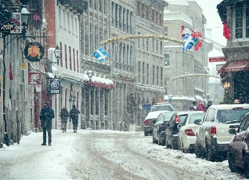 Le Vieux Montréal sous la Neige